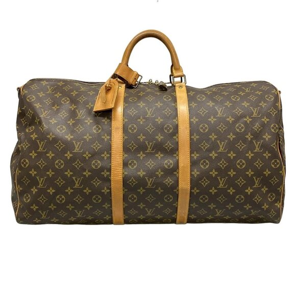 Auth LOUIS VUITTON Keypole Bandoliere 60 M41412 Monogram VI8901 Boston Bag - Picture 1 of 16